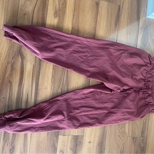 Lululemon Burgundy Jogger Pants